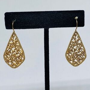 Earrings Filigree dangle earring scrollwork earrings